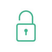 Padlock Icon Vector Template Illustration Design