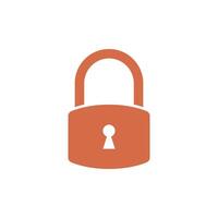 Padlock Icon Vector Template Illustration Design