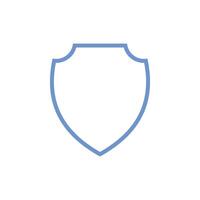 Simple Shield Icon Logo Template Illustration Design vector