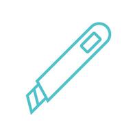 Cutter Knife Stationery Icon Vector Template Illustration Design