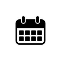 Trendy Calendar Icon Vector Logo Template