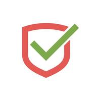 Shield, Check Mark, Check List Icon Vector Template