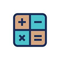 calculadora, icono, vector, plantilla, ilustración, diseño vector