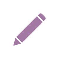 Pencil Icon Vector Template Illustration Trendy Design