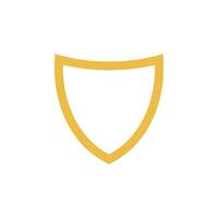 Simple Shield Icon Logo Template Illustration Design vector
