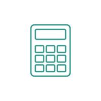 Calculator Icon Trendy Vector Template Illustration Design