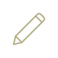 Pencil Icon Vector Template Illustration Trendy Design