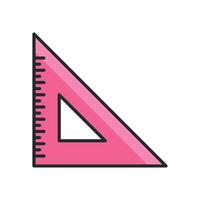 Ruler Stationery Icon Vector Template Illustration Design