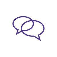 Chat Speech Bubble Icon Vector Template Illustration Design