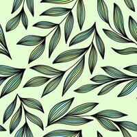 pattern with striped branches vector