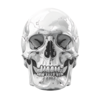 AI generated Ominous Human Skull with Transparent Background Clipart png