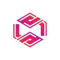 Cube logo design vector icon idea with creative technology concept
