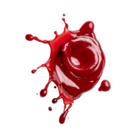AI generated Bold Red Sauce Splatter Clip Collection png