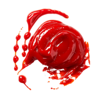 ai généré clair tomate sauce déversements clipart png