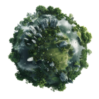 AI generated 3D Earth on Earth Day Background png