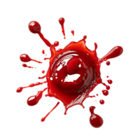 ai genererad rörig ketchup spill ClipArt png