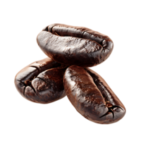 ai generato trasparente caffè fagioli grafica png