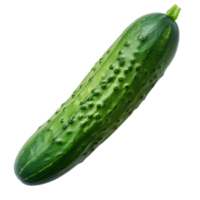 AI generated Isolated Green Cucumber with Transparent Background png