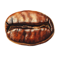 ai generato trasparente caffè fagioli impostato png