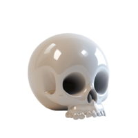 AI generated Frightening Skull on Clear Background png