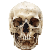 AI generated Clear Skull Design Kit png