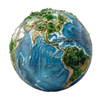 AI generated Earth Day 3D Rendering with Green Theme png