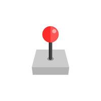 Joystick Game Console Icon Flat Design Style. Simple Web and Mobile Vector. Perfect Interface Illustration Symbol. vector