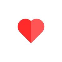 Love and Heart Icon Flat Design Style. Simple Web and Mobile Vector. Perfect Interface Illustration Symbol. vector