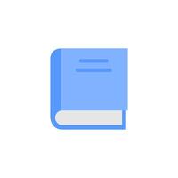 Book Icon Flat Design Style. Simple Web and Mobile Vector. Perfect Interface Illustration Symbol. vector