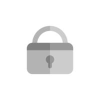 Padlock Lock Unlock Icon Flat Design Style. Simple Web and Mobile Vector. Perfect Interface Illustration Symbol. vector