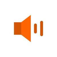 Audio Sound Volume Icon Flat Design Style. Simple Web and Mobile Vector. Perfect Interface Illustration Symbol. vector