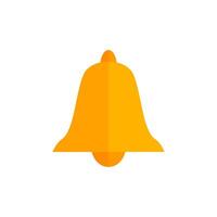 School Bell Icon Flat Design Style. Simple Web and Mobile Vector. Perfect Interface Illustration Symbol. vector