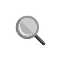 Magnifier Glass Loupe Icon Flat Design Style. Simple Web and Mobile Vector. Perfect Interface Illustration Symbol. vector