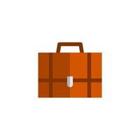 Briefcase Icon Flat Design Style. Simple Web and Mobile Vector. Perfect Interface Illustration Symbol. vector