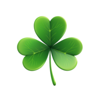 AI generated St. Paddy's Shamrock on Transparent Art png