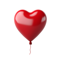 AI generated Cute Heart Balloon Pack png