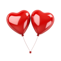 AI generated Charming Heart Balloon Graphics png