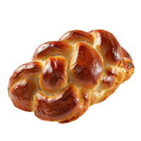 ai gerado dourado Castanho pretzel isolado com transparência png