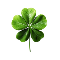 AI generated Simple Clover Leaf Graphics with Transparency png