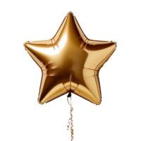AI generated Sparkling Balloon with Star Design png