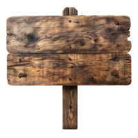 AI generated Distressed Wooden Sign Clip Collection png