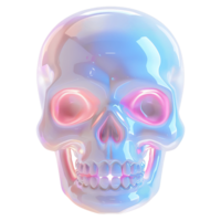 AI generated Haunting Skull on Clear Background png