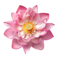 AI generated Soft Pink Lotus Blossom Clip Collection png