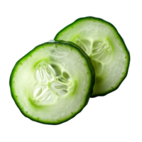 ai generado transparente verde Pepino conjunto png