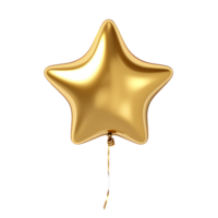 AI generated Gleaming Star Balloon Pack png