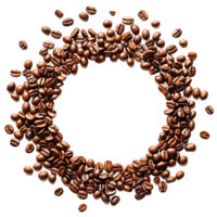 AI generated Isolated Coffee Beans with Transparent Background png