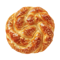 AI generated Delightful Pretzel on Clear Background png