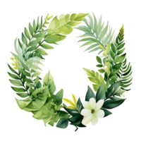 ai generado etéreo acuarela clipart de un tropical ramo de flores png