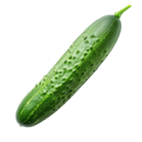 AI generated Green Cucumber Isolated with Transparency png