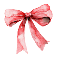 AI generated Radiant Watercolor Satin Bow Clipart png